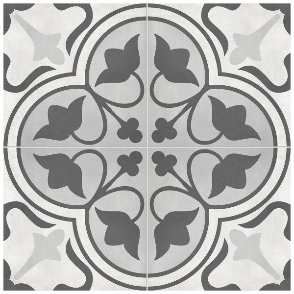 Anatolia Floor Tile Form Ice Clover Matte 7-3/4" x 7-3/4"