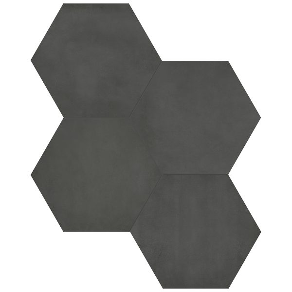 Anatolia Floor Tile Form Graphite Matte 7" x 7-3/4"