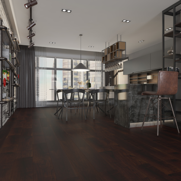 Vidar Engineered Hardwood Black Walnut Chocolate Select 7" - 3/4"