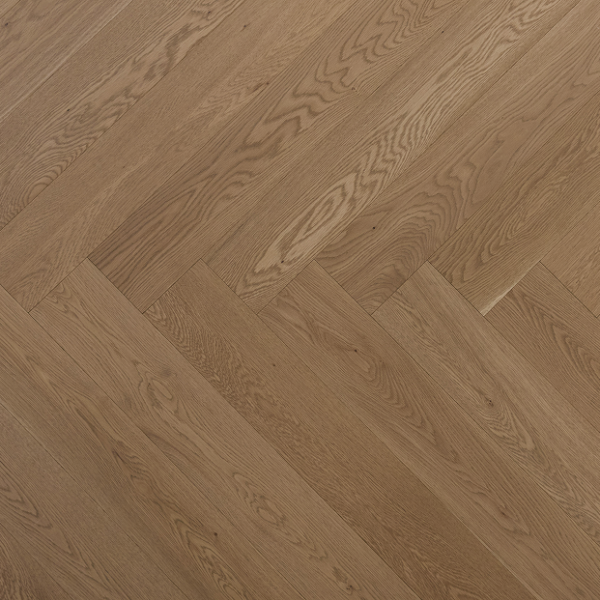 Vidar Engineered Hardwood European White Oak Herringbone Toffee Crunch Select & Better 5" - 3/4"