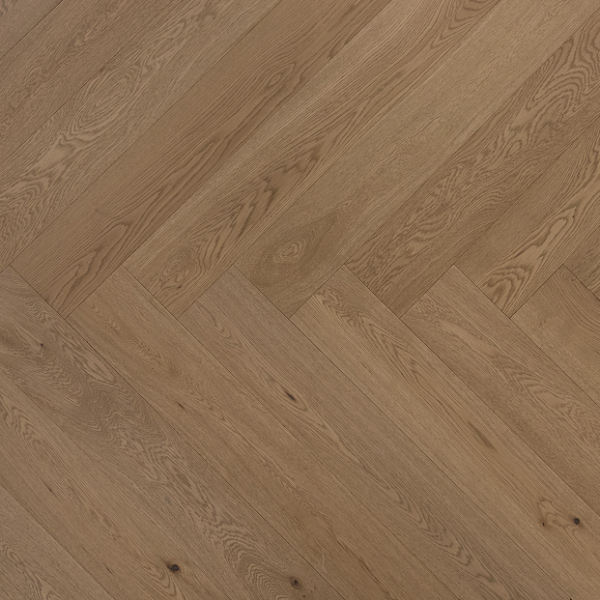 Vidar Engineered Hardwood European White Oak Herringbone Toffee Crunch Select 5" - 3/4"