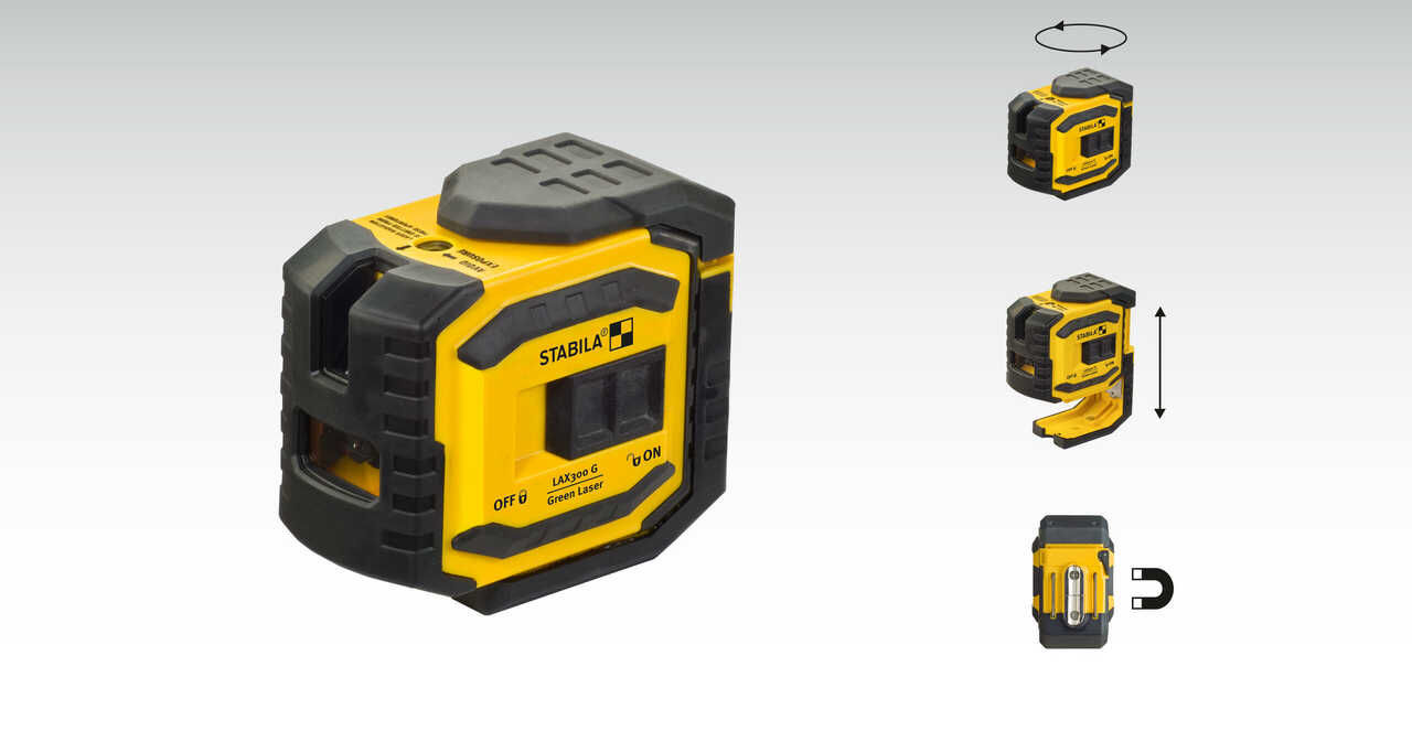 stabila - lax 300 g cross line plus plumb point laser 1 stabila - lax 300 g cross line plus plumb point laser