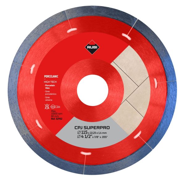 Rubi - Wet and Dry Tile Saw Blade CPJ Superpro Diamond 4-1/2"