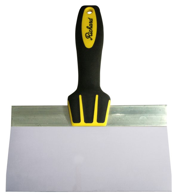 richard - 8" ergo-grip stainless steel taping knife
