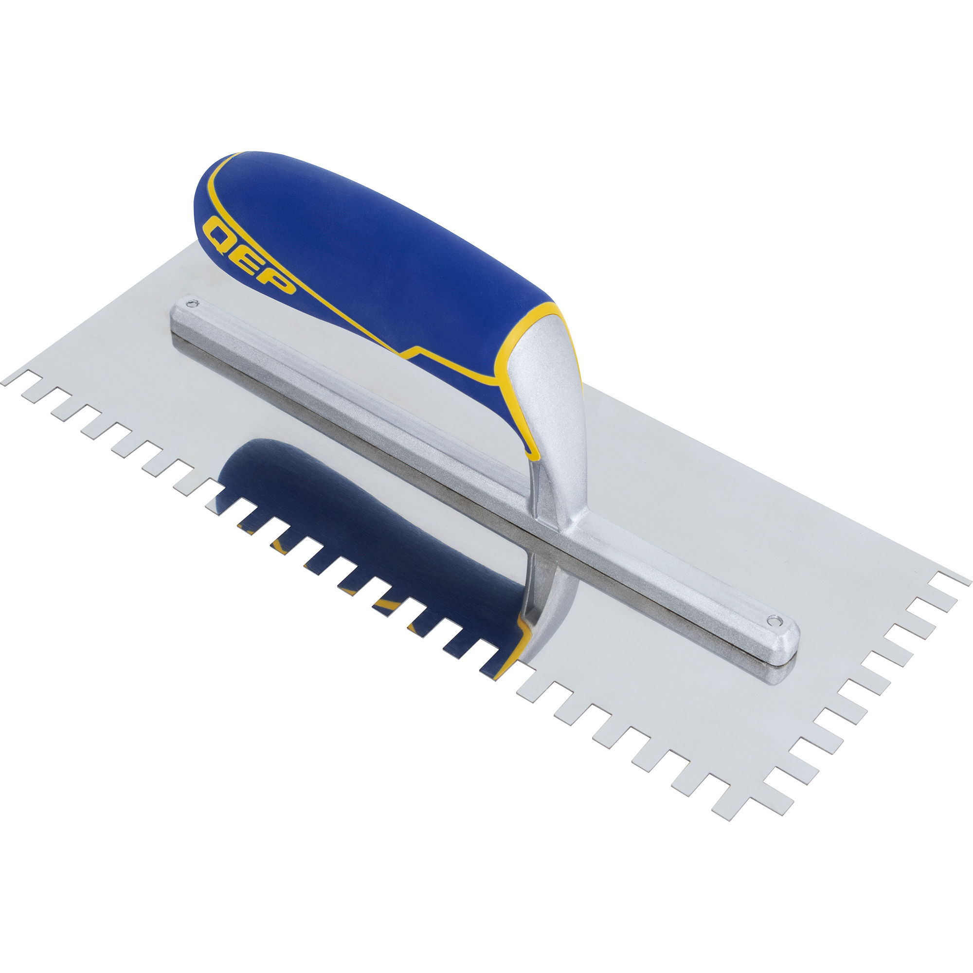 qep - comfort grip stainless steel trowel square-notch 1/4" x 3/8" x 1/4" 1 qep - comfort grip stainless steel trowel square-notch 1/4" x 3/8" x 1/4"