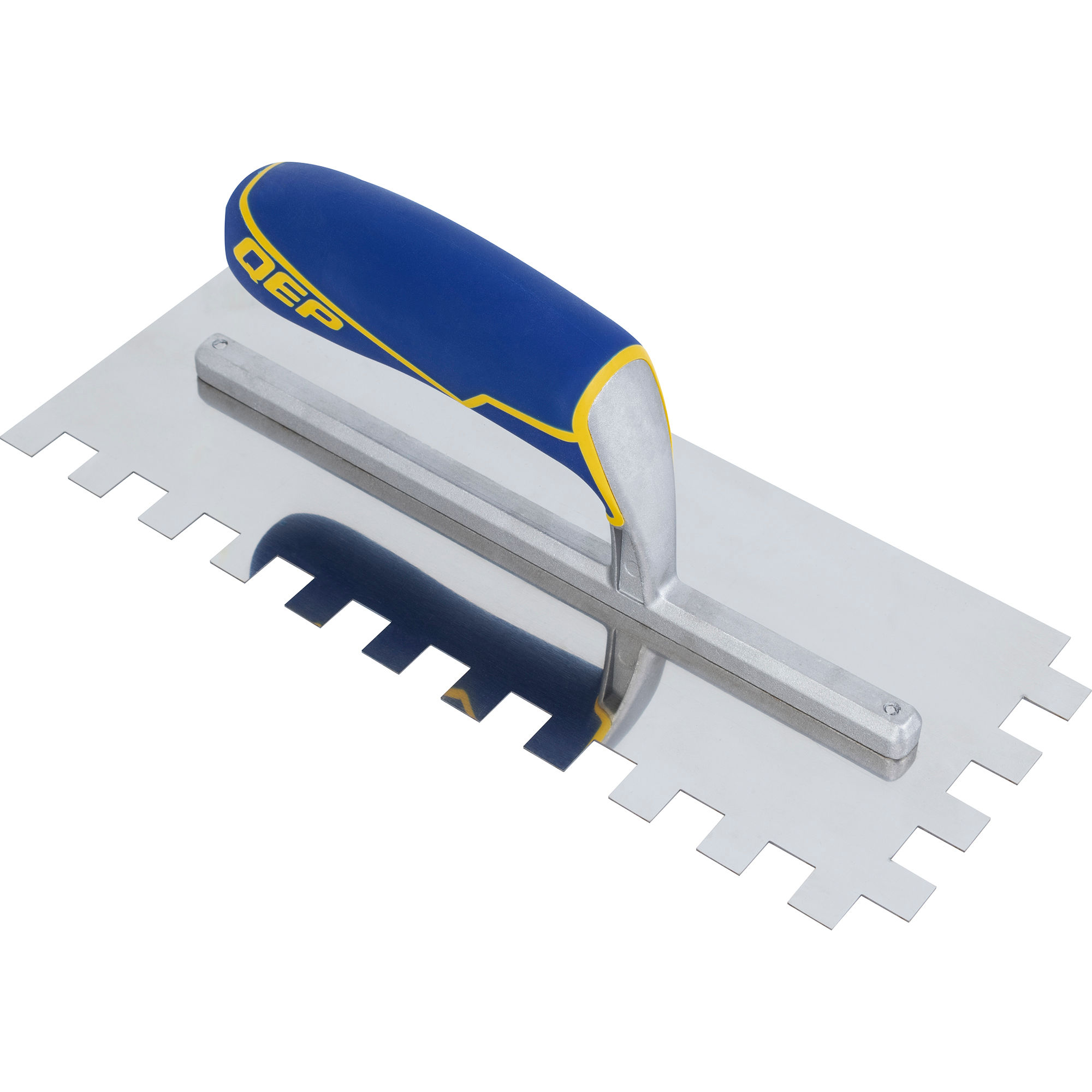 qep - comfort grip stainless steel trowel square-notch 1/2" x 1/2" x 1/2" 1 qep - comfort grip stainless steel trowel square-notch 1/2" x 1/2" x 1/2"