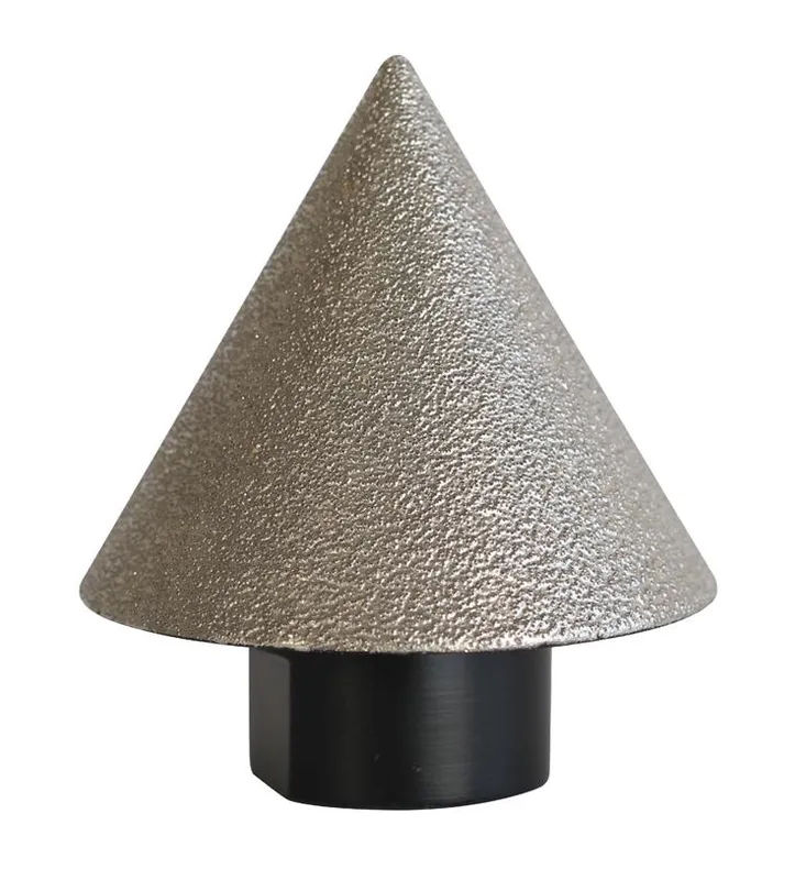 pearl abrasive - wet/dry diamond brazed cone bit 2'' 1 pearl abrasive - wet/dry diamond brazed cone bit 2''