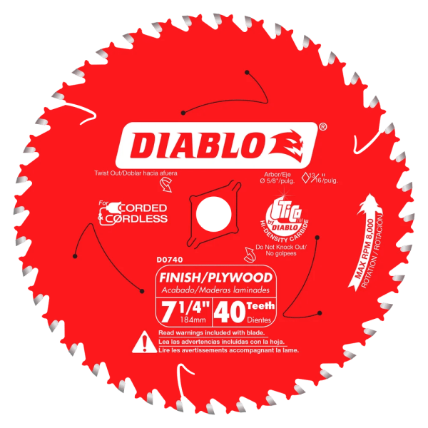 Diablo - Framing Saw Blade 40 Tooth 7-1/4"