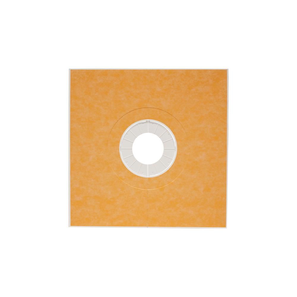 schluter - kerdi-shower-tt prefabricated sloped shower base with center outlet position 29/32" x 38" x 38" 1 schluter - kerdi-shower-tt prefabricated sloped shower base with center outlet position 29/32" x 38" x 38"