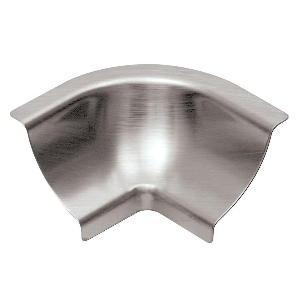 schluter - dilex-hku inside corner 90° with 3/8" (10 mm) radius - brushed stainless steel (v4) 1 schluter - dilex-hku inside corner 90° with 3/8" (10 mm) radius - brushed stainless steel (v4)