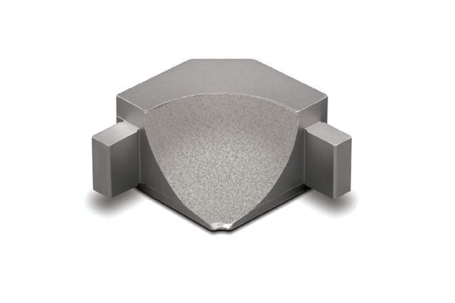 schluter - dilex-ahka inside corner 90° with 3/8" (10 mm) radius - aluminum greige 1 schluter - dilex-ahka inside corner 90° with 3/8" (10 mm) radius - aluminum greige