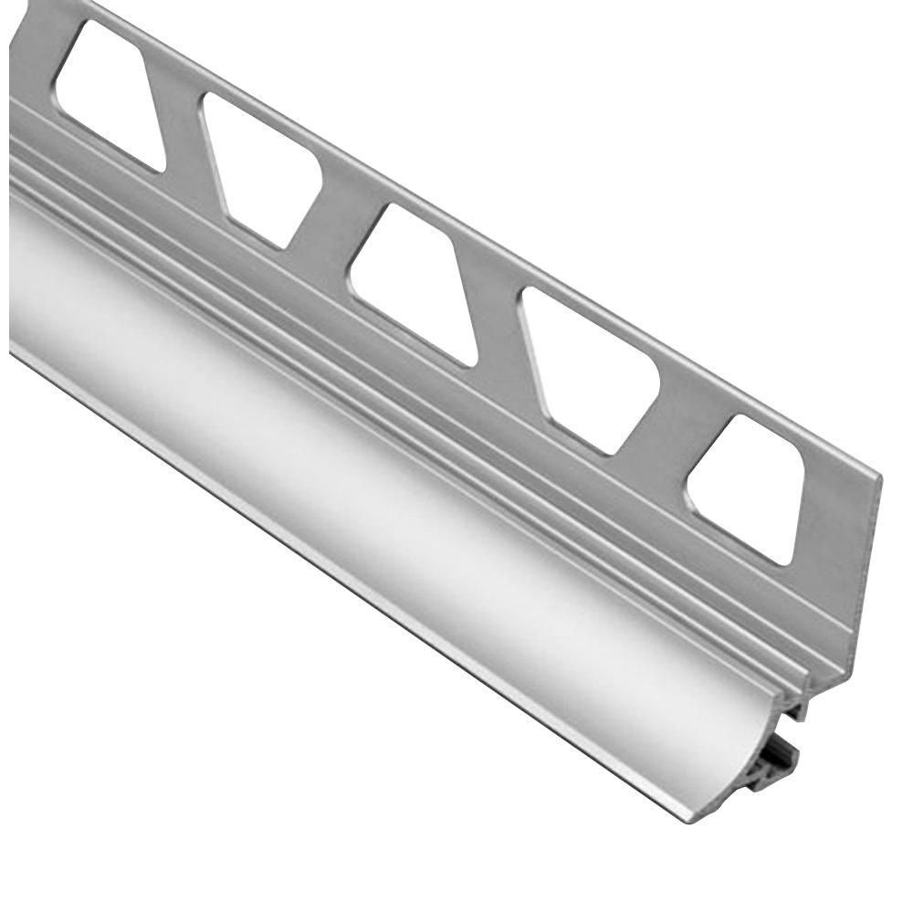 schluter - dilex-ahka cove-shaped profile with 3/8" radius - aluminum anodized matte 5/16" (8 mm) x 8' 2-1/2" 1 schluter - dilex-ahka cove-shaped profile with 3/8" radius - aluminum anodized matte 5/16" (8 mm) x 8' 2-1/2"