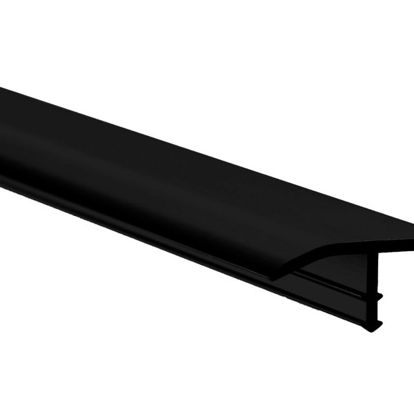 Prova - Anodized Aluminum T-Molding Reducer Matte Black - 5/16" (8 mm) x 7/8" x 8'
