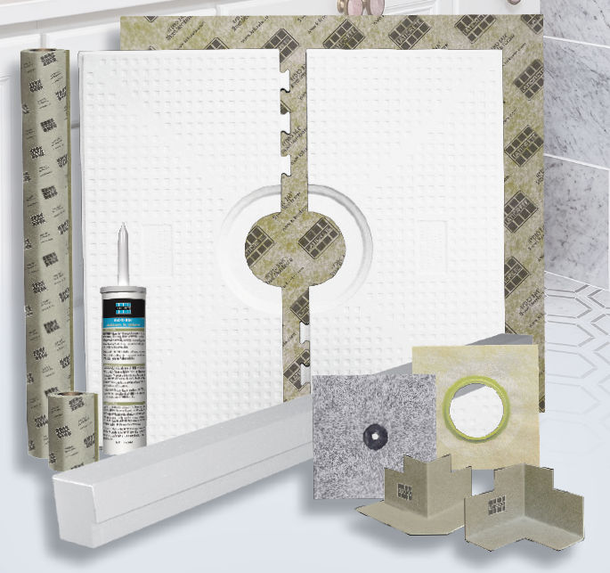laticrete - hydro ban shower pan kit with center drain 32" x 60" 1 laticrete - hydro ban shower pan kit with center drain 32" x 60"
