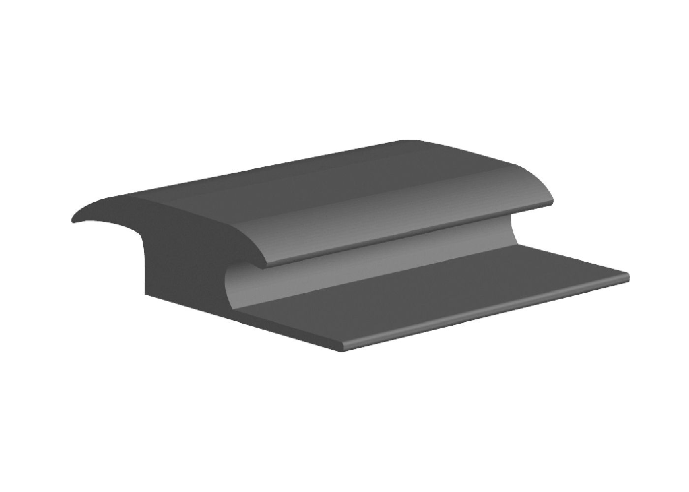 core flooring - carpet reducer vinyl #2 brown - from 3/8" (9.5 mm) to 5/16" (7.9 mm) x 1-9/16" x 12' 1 core flooring - carpet reducer vinyl #2 brown - from 3/8" (9.5 mm) to 5/16" (7.9 mm) x 1-9/16" x 12'