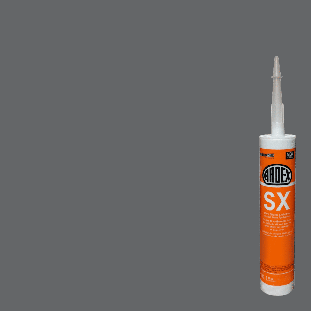 ardex - sx 100% silicone sealant for tile & stone - slate gray #21 - 10.1 oz 1 ardex - sx 100% silicone sealant for tile & stone - slate gray #21 - 10.1 oz