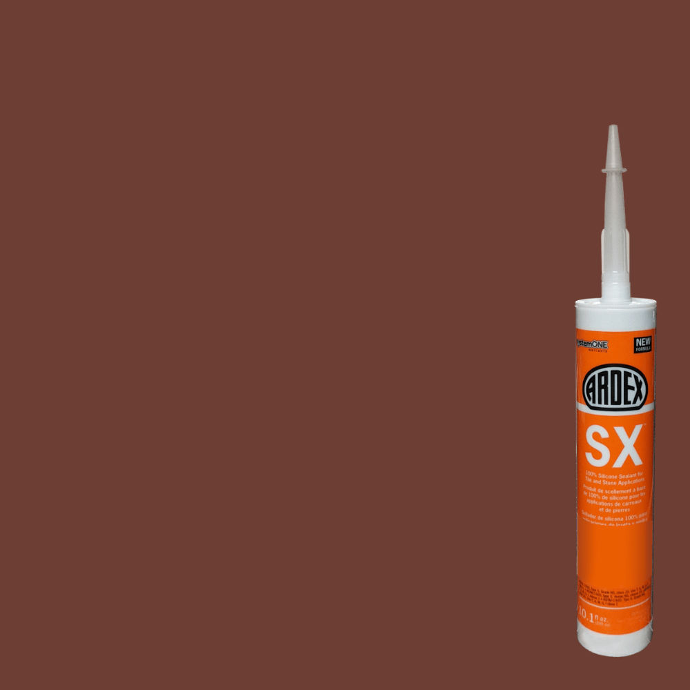 ardex - sx 100% silicone sealant for tile & stone - baked terra cotta #32 - 10.1 oz 1 ardex - sx 100% silicone sealant for tile & stone - baked terra cotta #32 - 10.1 oz