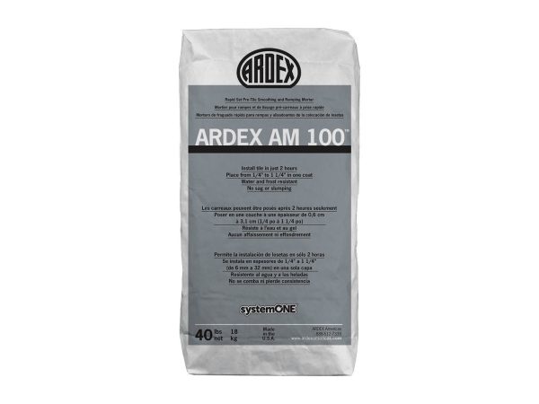 ardex - am 100 pre-tile ramping & smoothing mortar - 40 lb