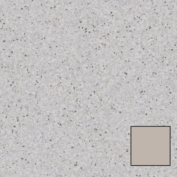 Tarkett - Homogeneous Vinyl Roll Aria 3.0 #0652 Gravel 6-1/2' x 2 mm (Sold in Sqyd)