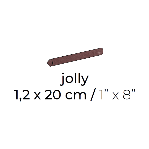 Centura Ceramic Wall Molding Jolly La Riviera Juneberry Glossy 1" x 8" (Pack of 60)