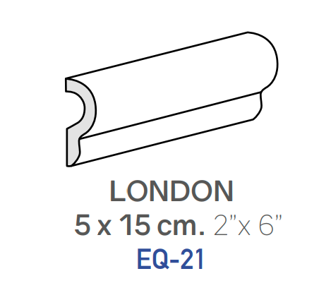 Centura Wall Tiles Masia Blanco London 2" x 6" (Pack of 24)