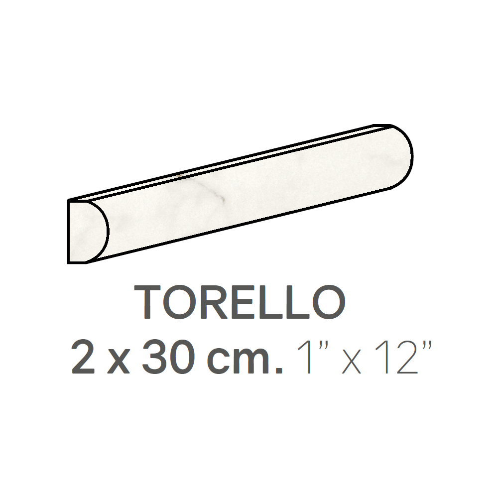 centura ceramic wall molding torello carrara matte 1" x 12" (pack of 48) 1 centura ceramic wall molding torello carrara matte 1" x 12" (pack of 48)