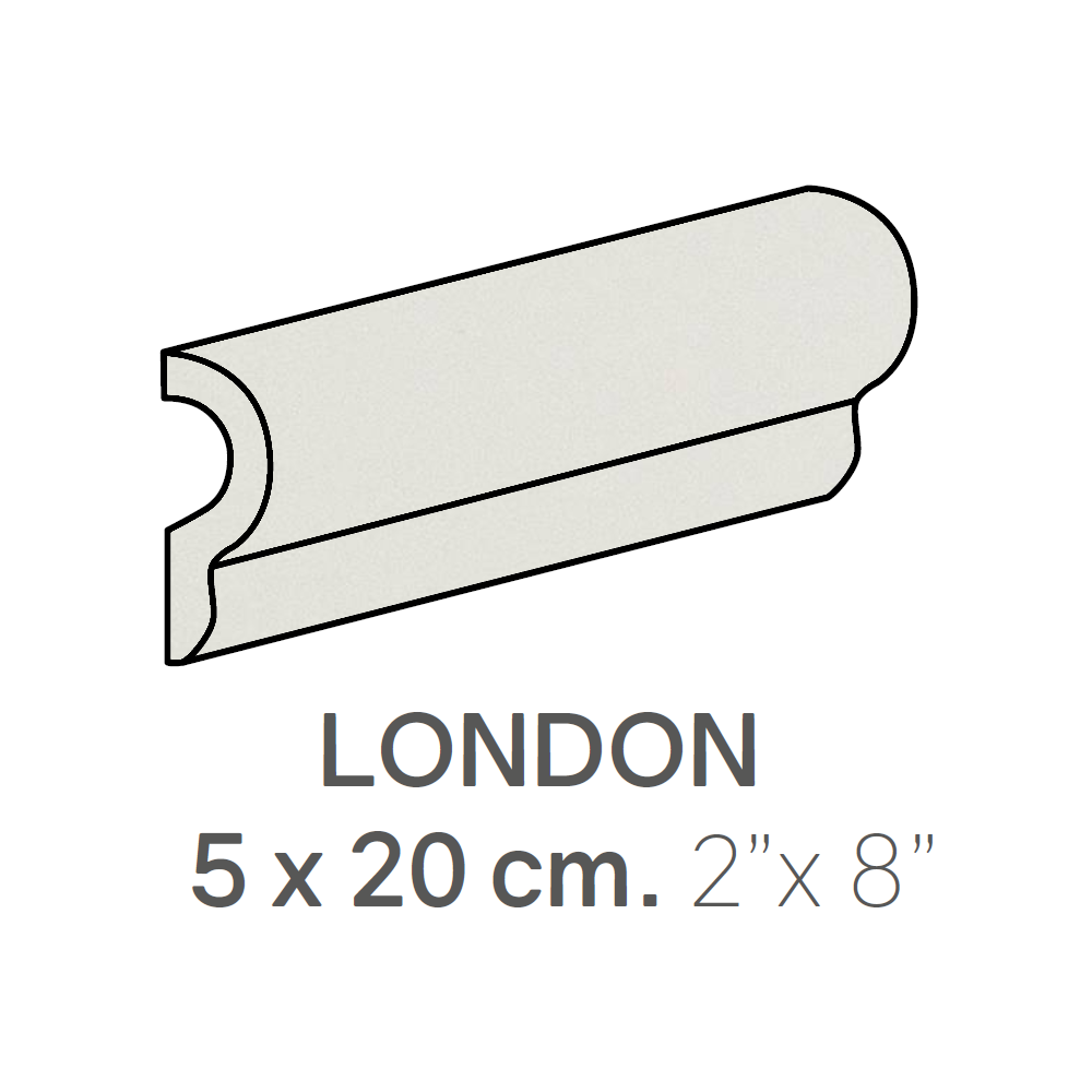 centura ceramic wall molding london country blanco matte 2" x 8" (pack of 24) 1 centura ceramic wall molding london country blanco matte 2" x 8" (pack of 24)