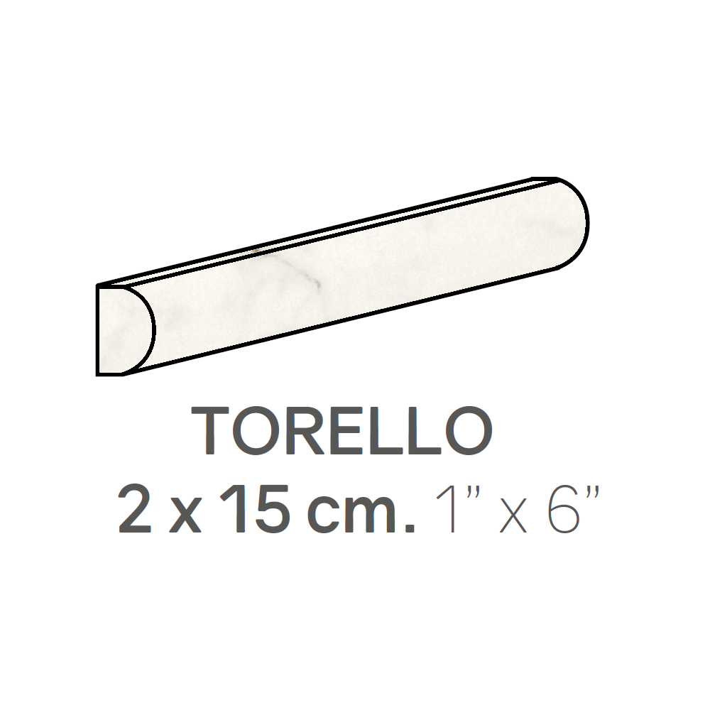 centura ceramic wall molding torello carrara pencil matte 1" x 6" (pack of 27) 1 centura ceramic wall molding torello carrara pencil matte 1" x 6" (pack of 27)