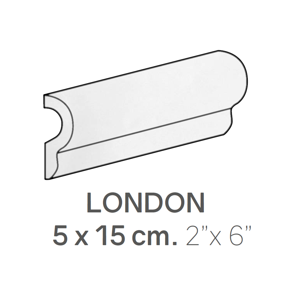 centura ceramic wall molding london masia white matte 2" x 6" (pack of 27) 1 centura ceramic wall molding london masia white matte 2" x 6" (pack of 27)