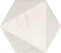 Centura Wall Tiles Carrara Hexagon Peak Matte 7" x 8"