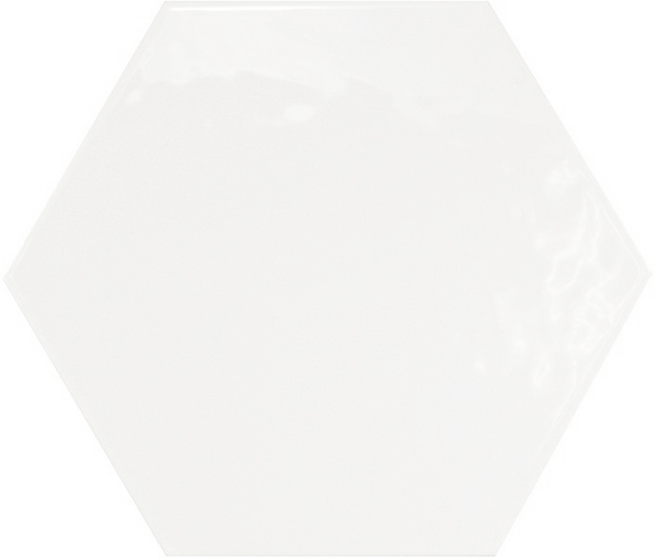 Centura Floor Tiles Hexatile Brillo Blanco Polished 7" x 8" (10.76 sqft/box)