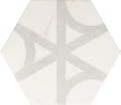 Centura Wall Tiles Carrara Hexagon Flow Matte 7" x 8"