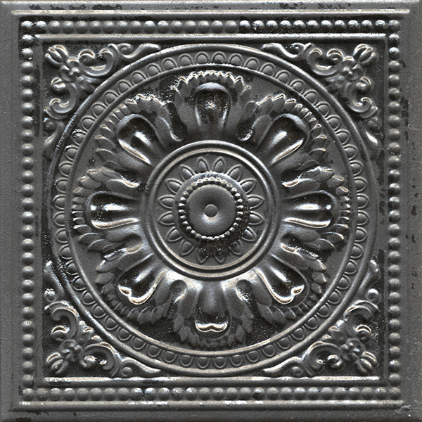 Centura Wall Tiles Gatsby Lead Tin Matte 8" x 8"