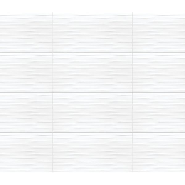 Anatolia Wall Tile Linea White Modulation Glossy 12" x 24"
