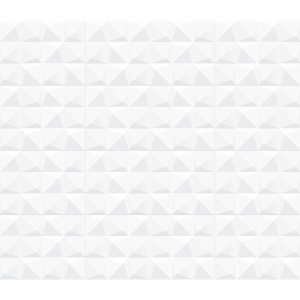 Anatolia Wall Tile Linea White Prizmatic Glossy 12" x 24"