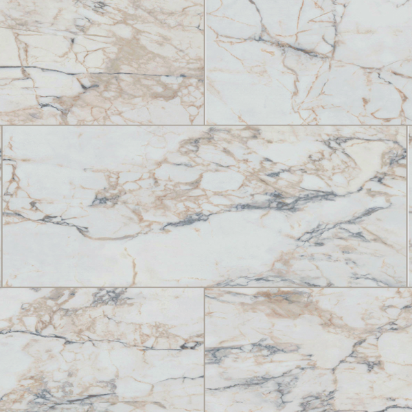Fuzion Vinyl Tiles Dynamix XL Tile Blanc Click Lock 12" x 24"