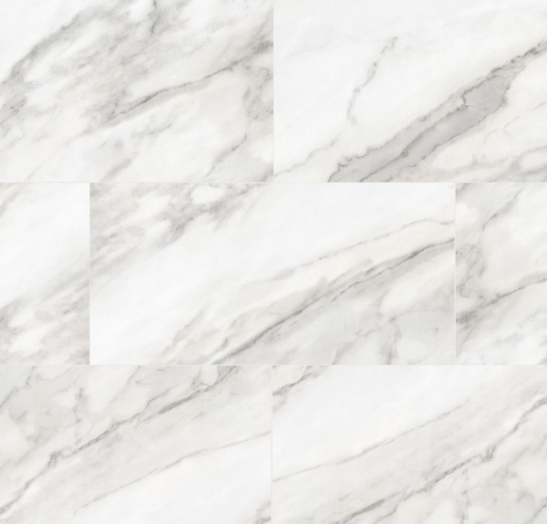 Cascade Vinyl Tiles Creative Options Carrara Cream Loose Lay 12-3/8" x 24-5/8"