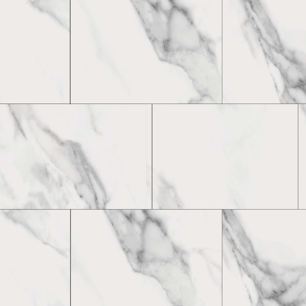 Cascade Vinyl Tiles Odyssey Ultra EVP Carrara Cloud Click Lock 12" x 24"