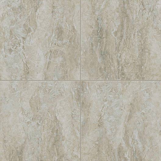 Centura Vinyl Tile UltraCeramic by American Biltrite Castelli Marble Light Grey 18" x 18"