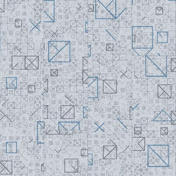 Armstrong Vinyl Tile Theorem Einstein Blue Glue Down 6" x 36"