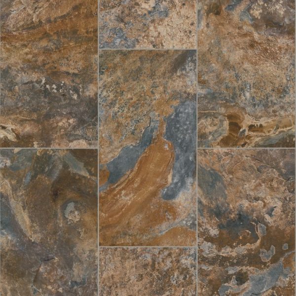 Armstrong Vinyl Tiles Alterna Copper Mountain Glue Down 12" x 24"