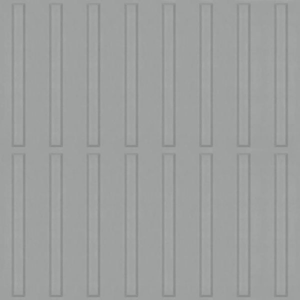 Johnsonite Rubber Tile Tactile Warning Surface #21 Platinum 24" x 24"