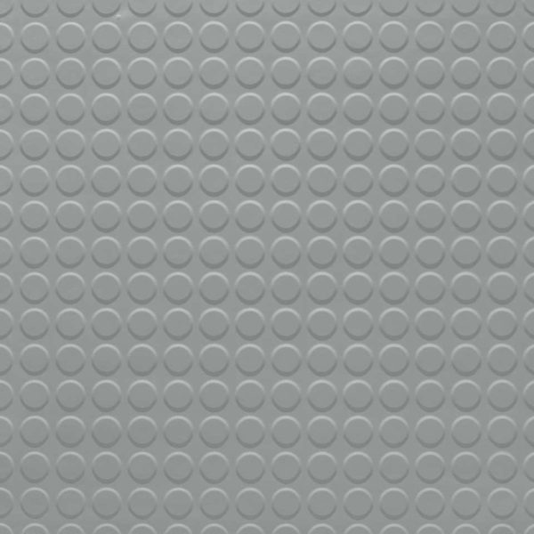 Johnsonite Solid Color - 1/8" Raised Round Solid #21 Platinum - Tile 24" x 24"
