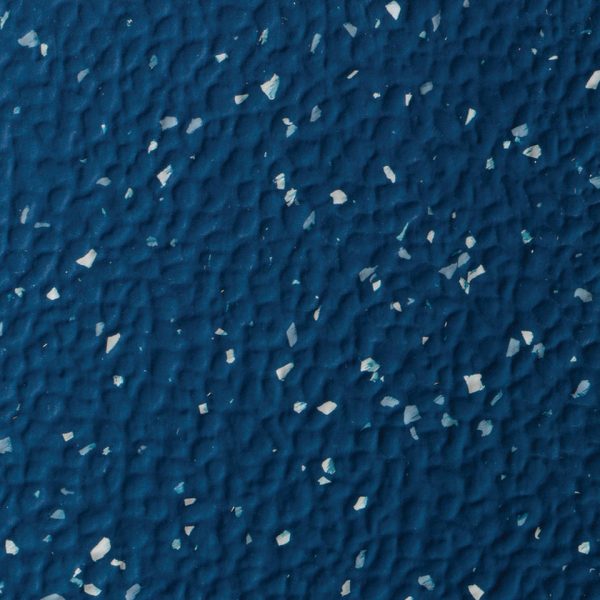 Johnsonite Defiant Oil and Grease Resistant Tile - 1/8" Hammered Speckled #278 Dress Blues - Tile 24" x 24"