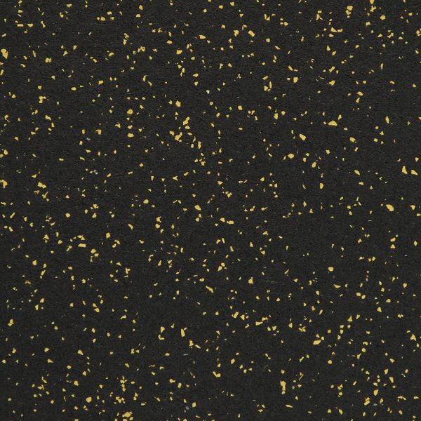 ROPPE Rubber Tiles Recoil Interlock #603 Sunflower 10% Chips 34-1/4" x 34-1/4" - 6 mm