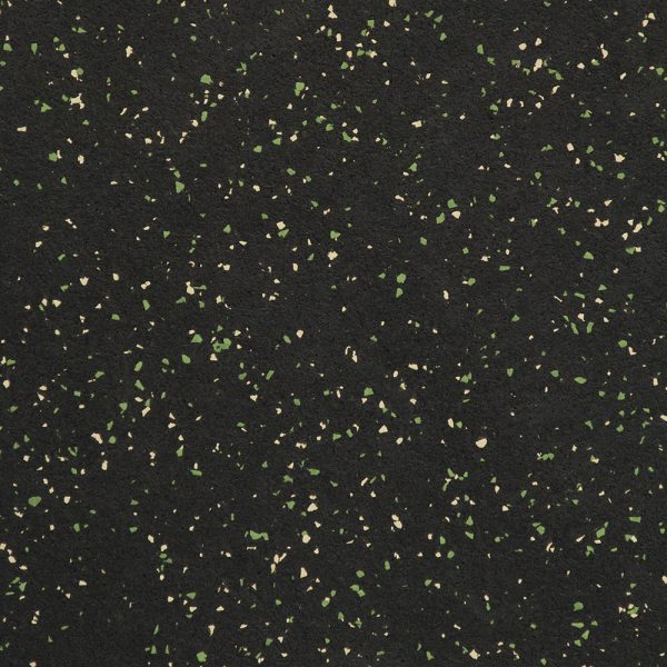 ROPPE Rubber Roll Recoil #377 Hunter Green Ivory 10% Chips 48" x 24' 8" - 4 mm (99 sqft)