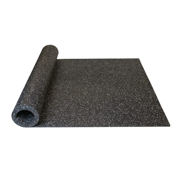 Pliteq GenieMat Fit08 Fitness Floor Covering Black 4' x 25' - 8 mm (100 sqft)