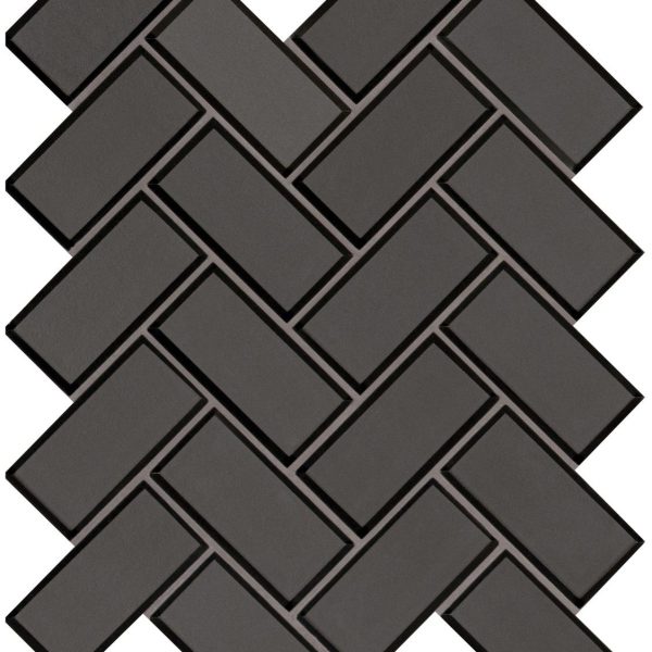 MSI Surfaces Mosaic Metallic Gray-Dark Glossy 11" x 14"