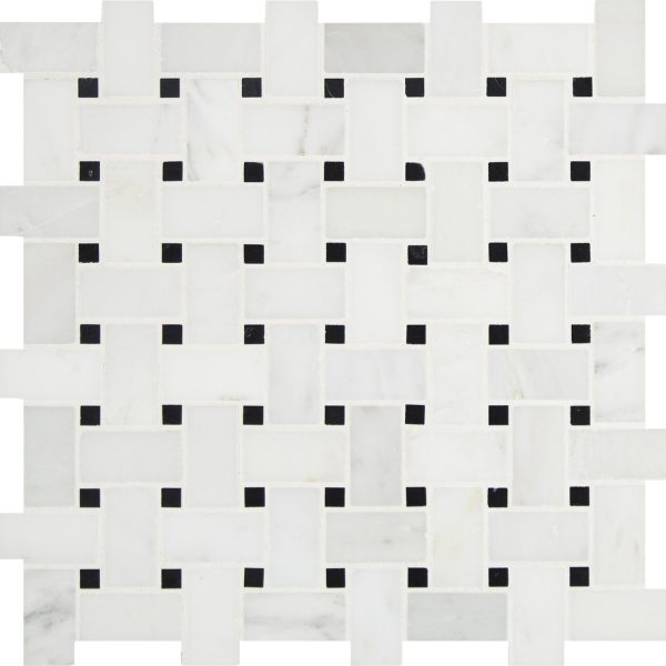 MSI Surfaces Mosaic Arabescato Carrara White-Cool Honed 12" x 12"