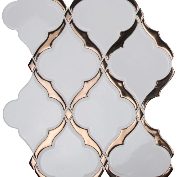 MSI Surfaces Mosaic Victorian Light Arabesque Glossy 10-19/32" x 14-1/8"